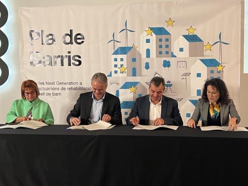Aspe y Conseller de Vivienda firman la subvención de 3 millones de euros