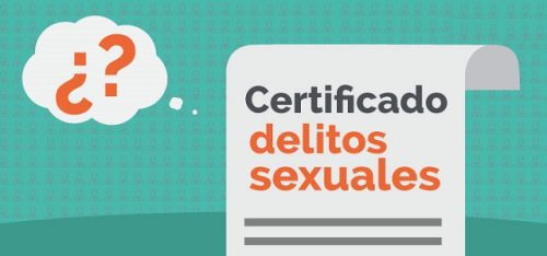 Certificado delitos sexuales