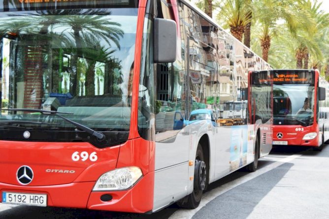 Alicante activa este sábado mejoras en las líneas del autobús consensuadas con los vecino