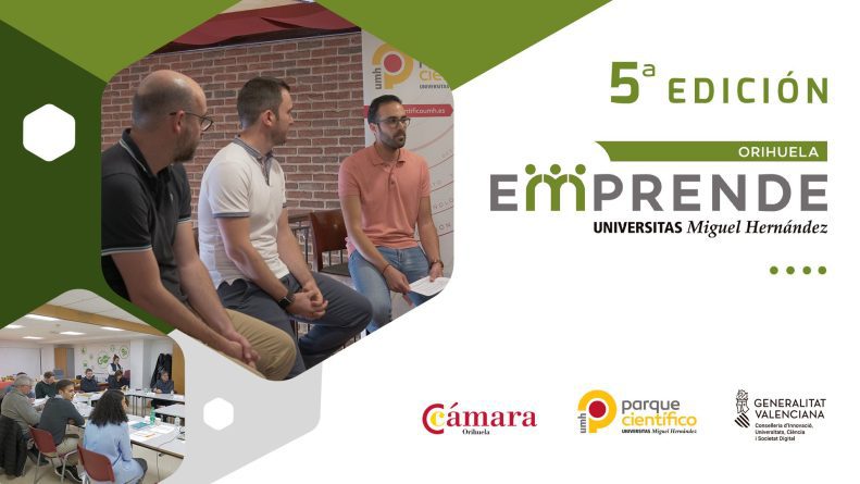 El Parque Científico de la UMH y la Cámara de Comercio de Orihuela abren las inscripciones para la 5ª edición de Premios Orihuela Emprende