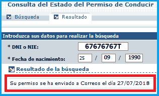 Consultar estado de tramitación del permiso