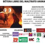 Manifestación antitaurina mañana en Bétera