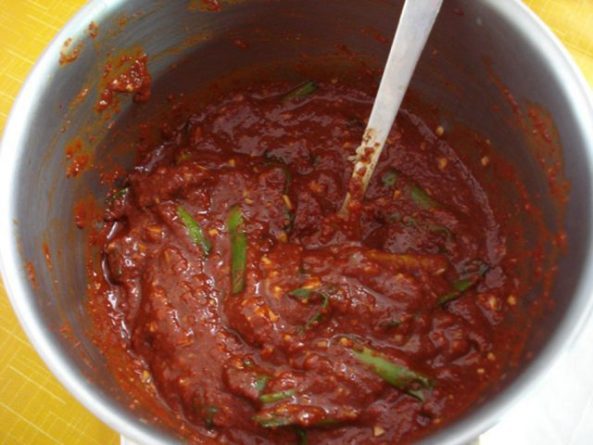 Receta de salsa kimchi