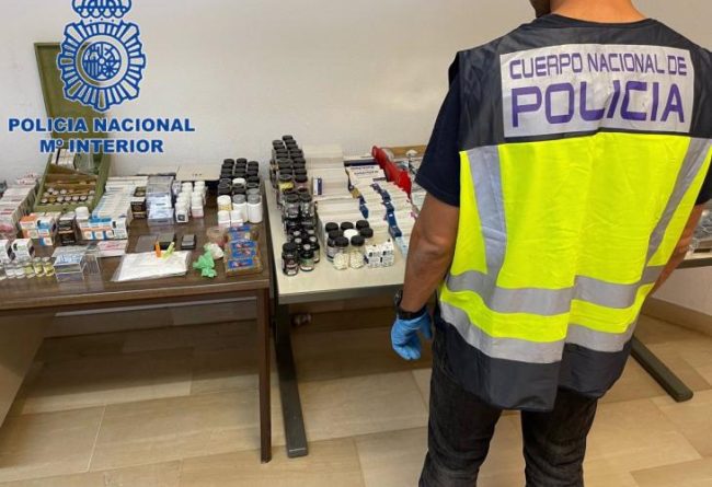 Detenido en Alicante por Vender Anabolizantes y Estupefacientes en una Tienda de Suplementación Deportiva