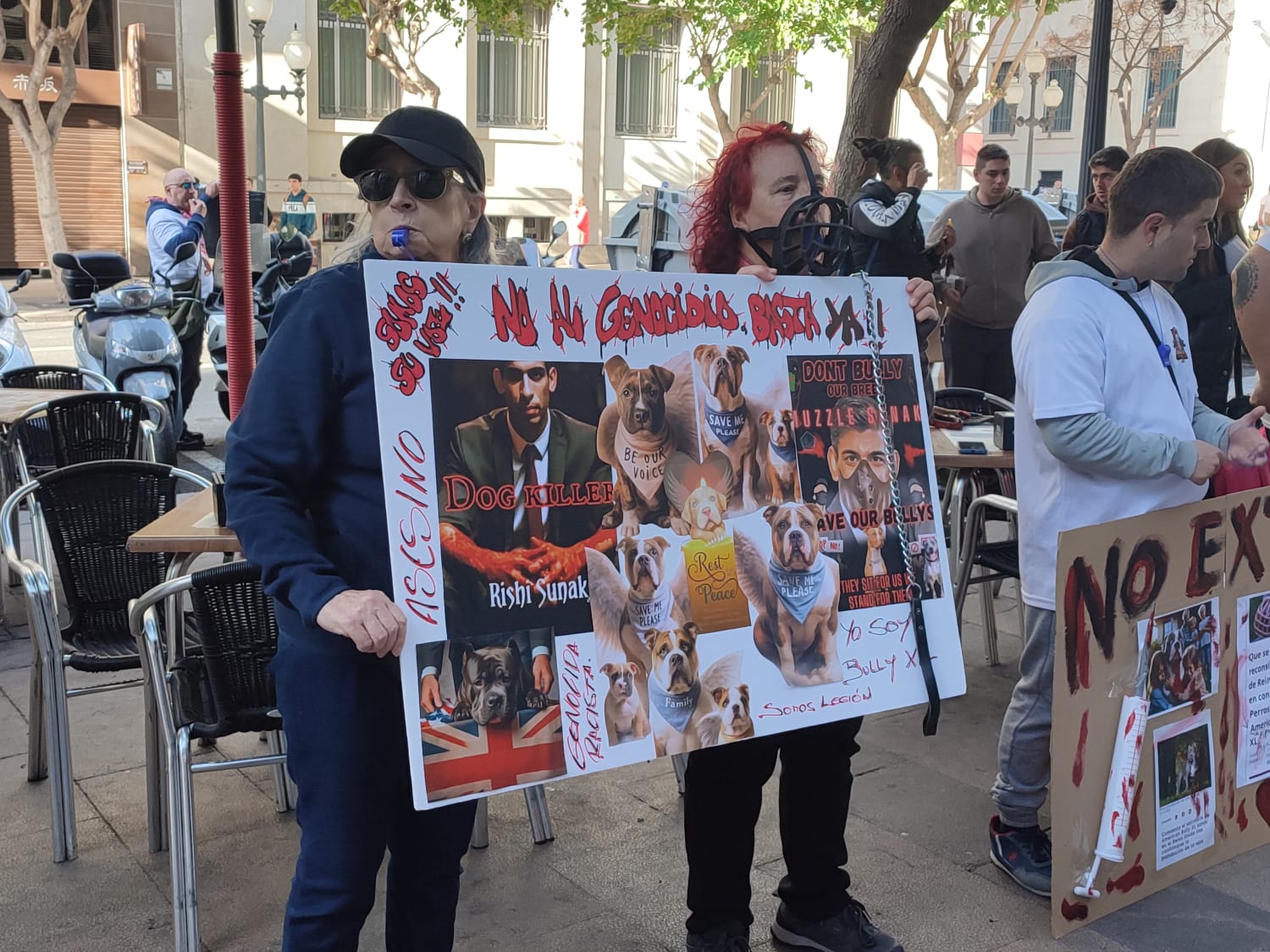 Protesta estatal en contra ley Británica de sacrificio perros Bully XL