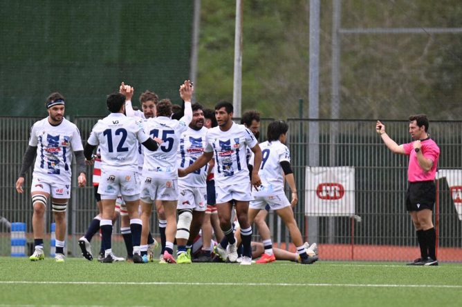 El Club de Rugby Huesitos La Vila impone su clase en Bilbao para llevarse la segunda victoria de la liga élite