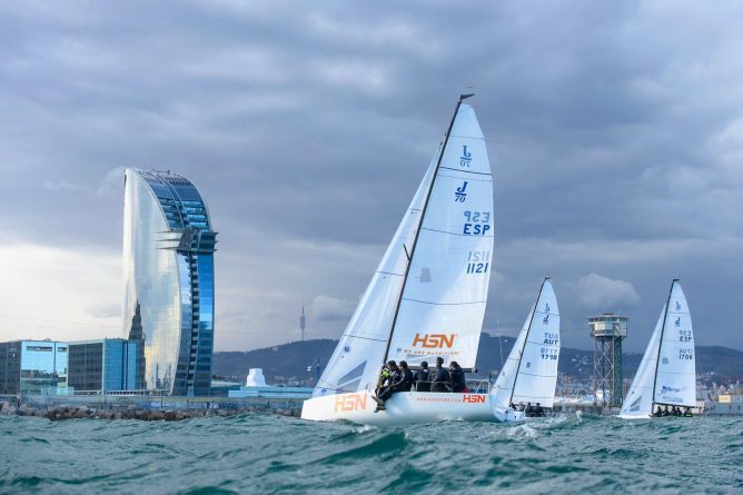 HSN Sailing Team se estrenaba como líder provisional de las Barcelona Spring Series de J70.