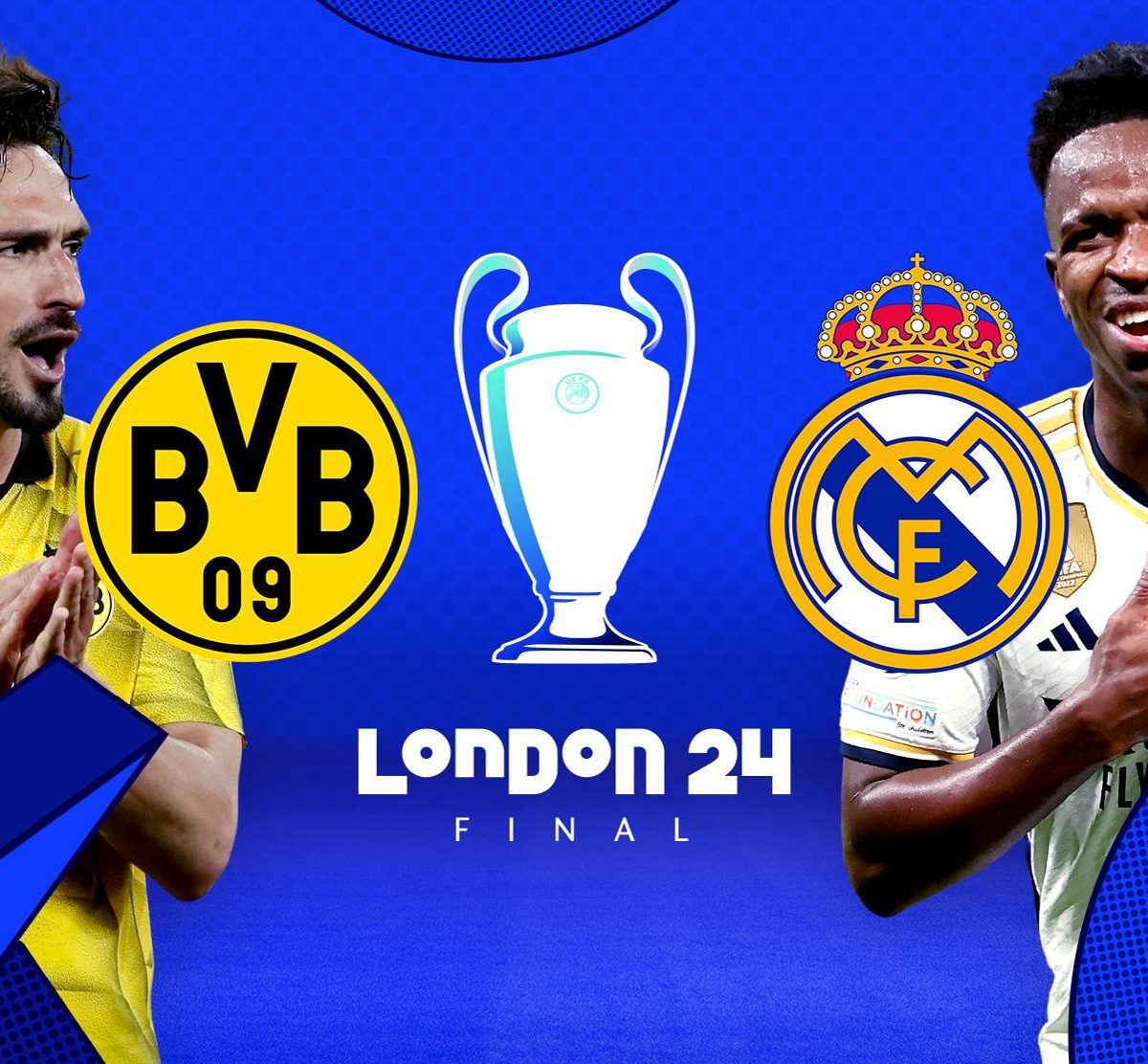 Donde Ver la final de la UEFA Champions League entre el Real Madrid y el Borussia Dortmund