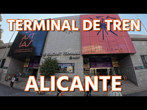 Cómo llegar a pie desde la terminal de tren de Alicante hasta el centro