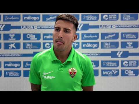 Nico repasa la victoria del Elche CF en La Rosaleda: "El 0-3 fue resultado del trabajo en equipo"