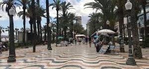 Explanada de Alicante: Un Desfile de Palmas Arrastradas por el Viento