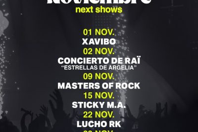 Programación de noviembre en la Sala The One, Alicante